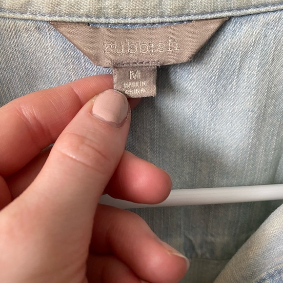 Long Sleeved Jean Shirt - Picture 3 of 3